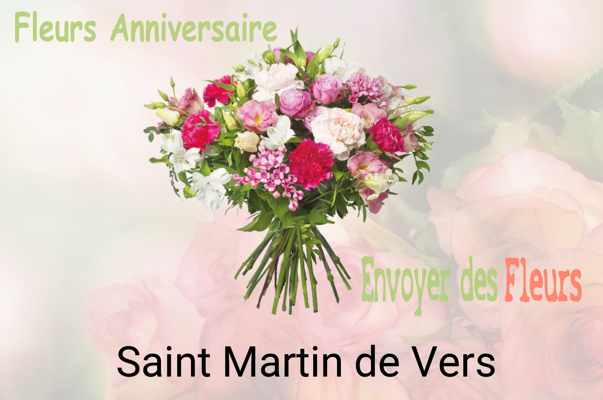 Bouquet de fleurs d’anniversaire livré à Saint-Martin-de-Vers
