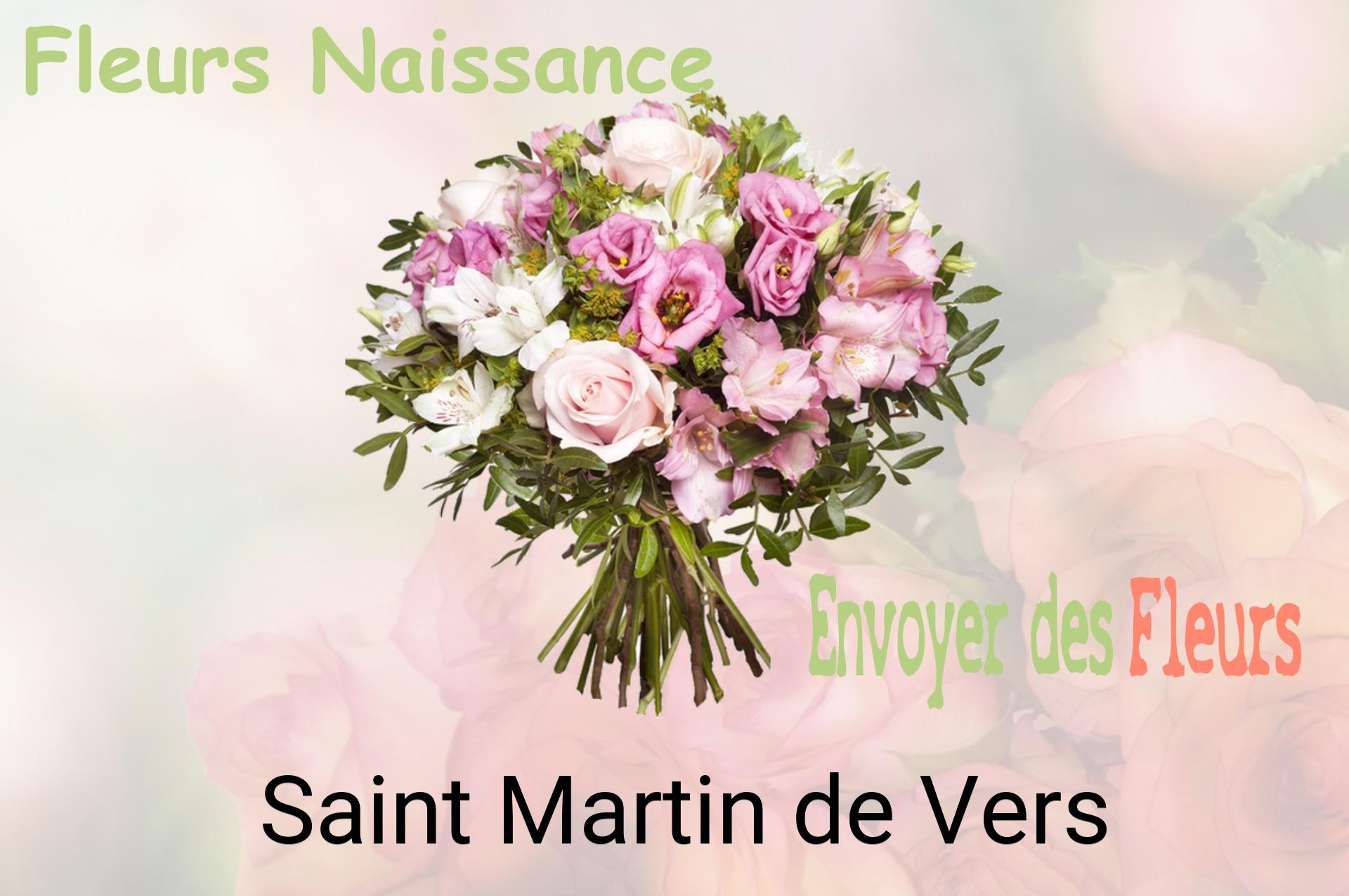 Bouquet de fleurs de naissance livré à Saint-Martin-de-Vers